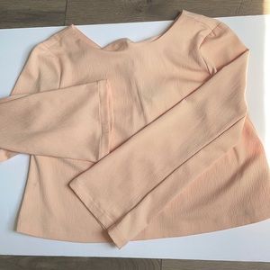 New Topshop peach blouse Size 6